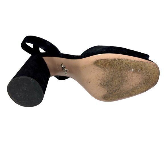 PRADA Suede Block Heels, Black; Size 39 (EU) - Picture 4 of 4